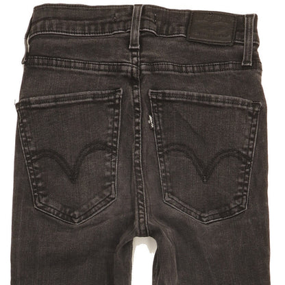 Levi's Mile Women Black Skinny Slim Stretch Jeans W24 L26