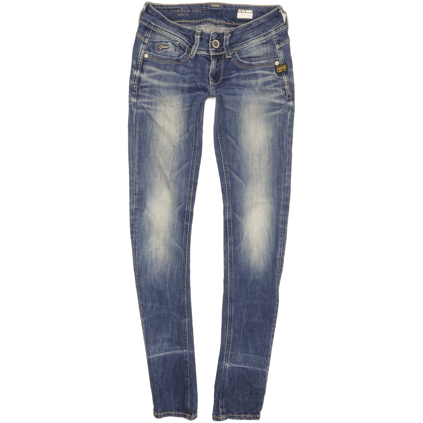 G-Star Lynn Women Blue Skinny Slim Stretch Jeans W24 L30