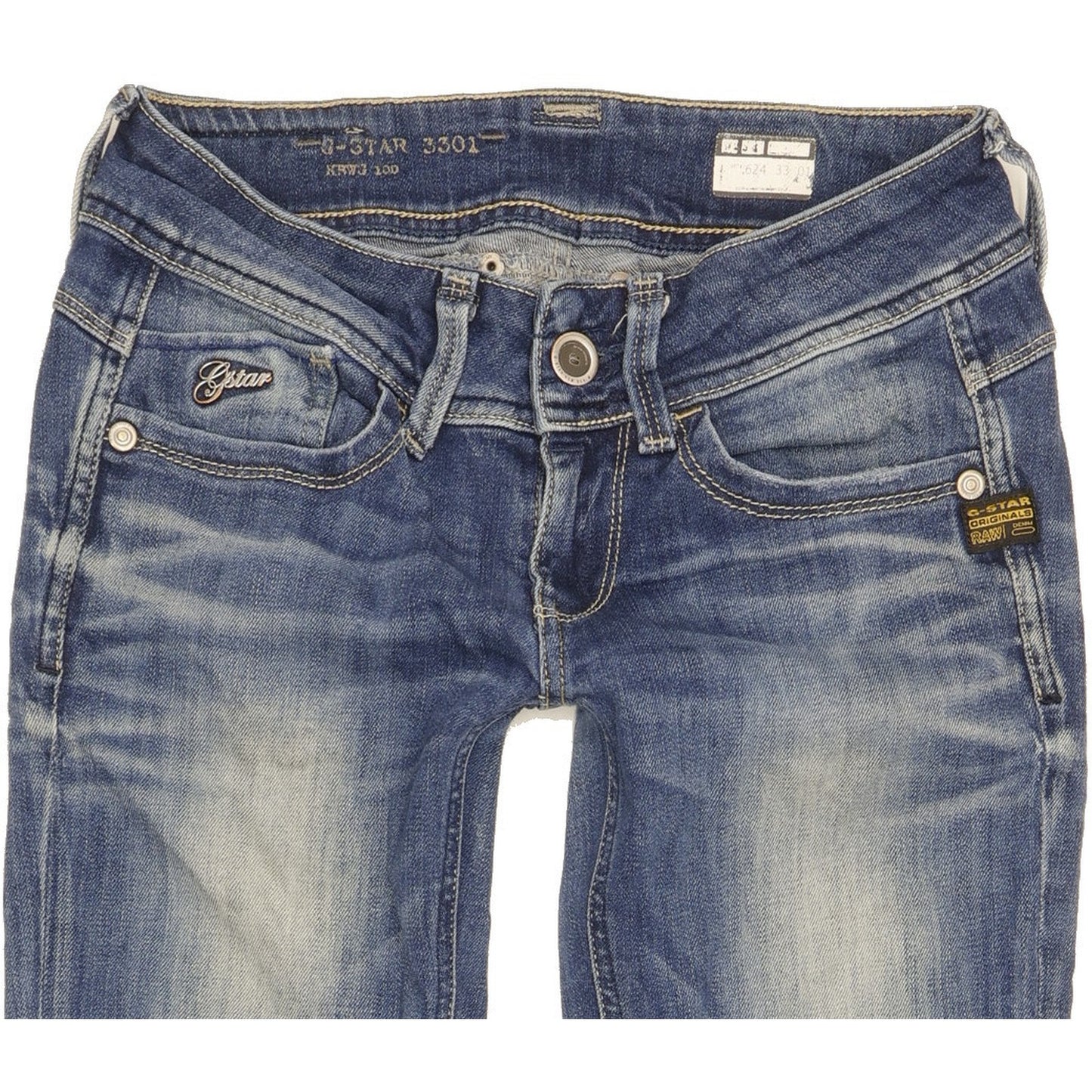 G-Star Lynn Women Blue Skinny Slim Stretch Jeans W24 L30
