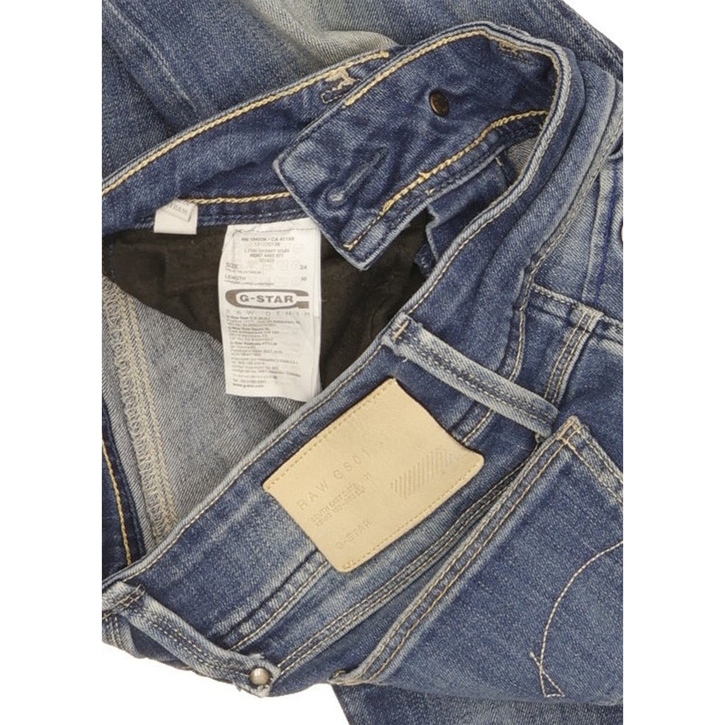 G-Star Lynn Women Blue Skinny Slim Stretch Jeans W24 L30