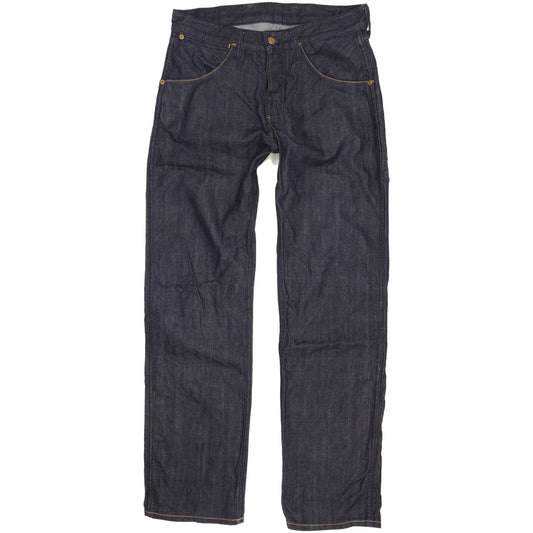 Wrangler 4MRB Men Navy Straight Regular Jeans W32 L33