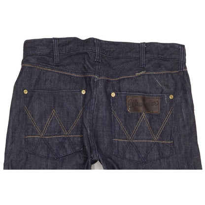 Wrangler 4MRB Men Navy Straight Regular Jeans W32 L33