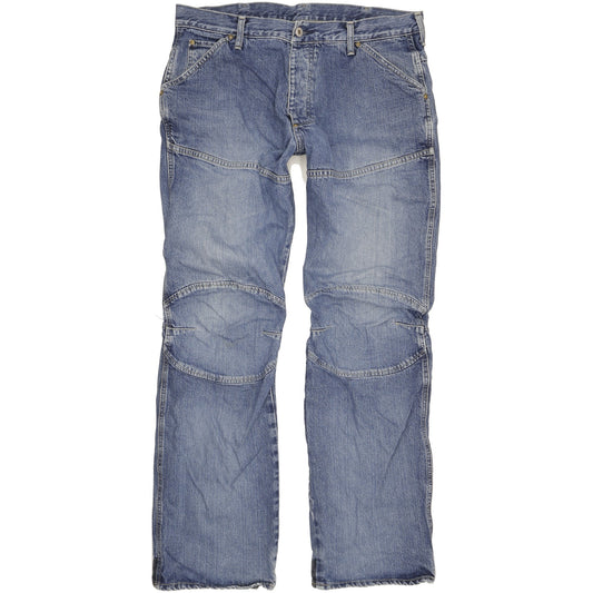 G-Star Elwood Men Blue Straight Regular Jeans W36 L34