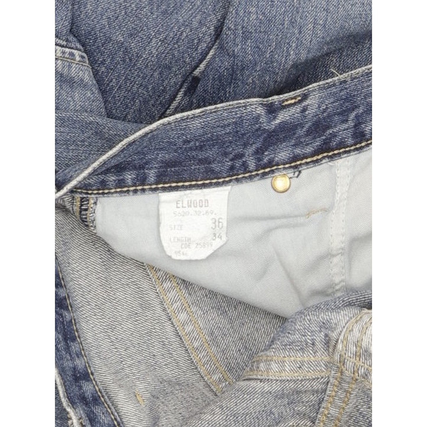 G-Star Elwood Men Blue Straight Regular Jeans W36 L34