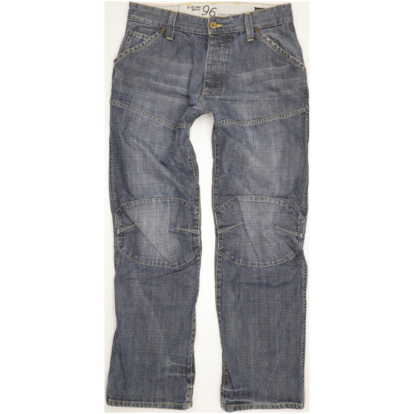 G-Star Elwood Heritage Men Blue Straight Loose Jeans W36 L34
