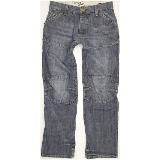 G-Star Elwood Heritage Men Blue Straight Loose Jeans W36 L34