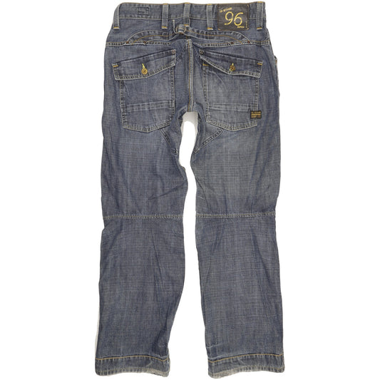 G-Star Elwood Heritage Men Blue Straight Loose Jeans W36 L34