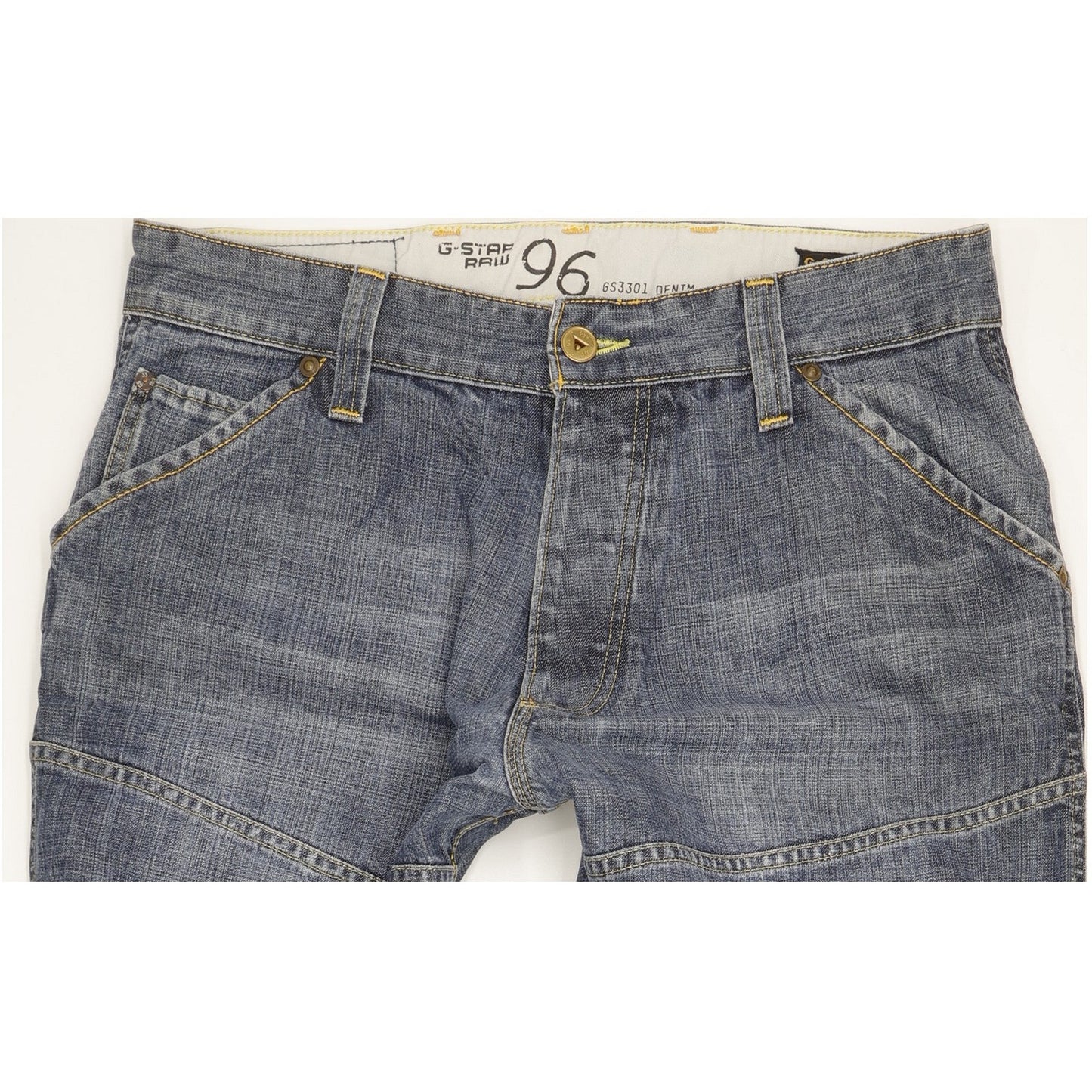 G-Star Elwood Heritage Men Blue Straight Loose Jeans W36 L34