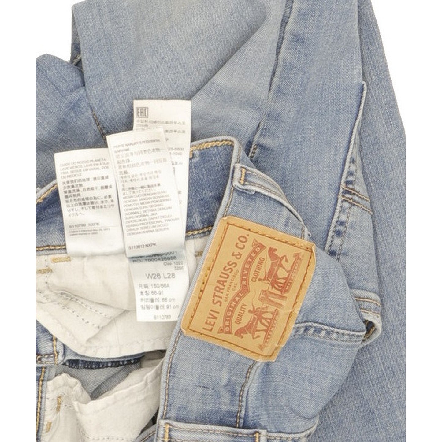 Levi's Mile Women Blue Skinny Slim Stretch Jeans W26 L28
