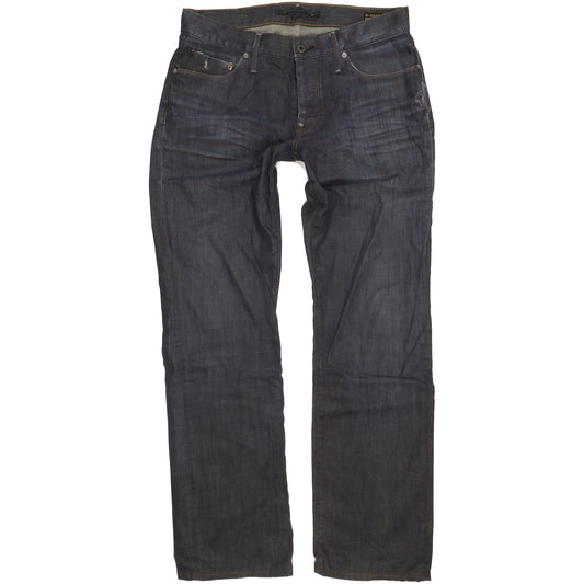 G-Star Mc Arthur Men Navy Straight Regular Jeans W34 L34