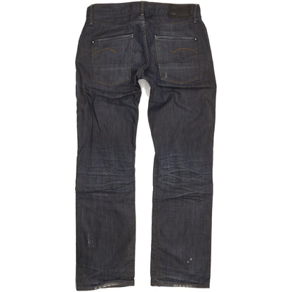 G-Star Mc Arthur Men Navy Straight Regular Jeans W34 L34