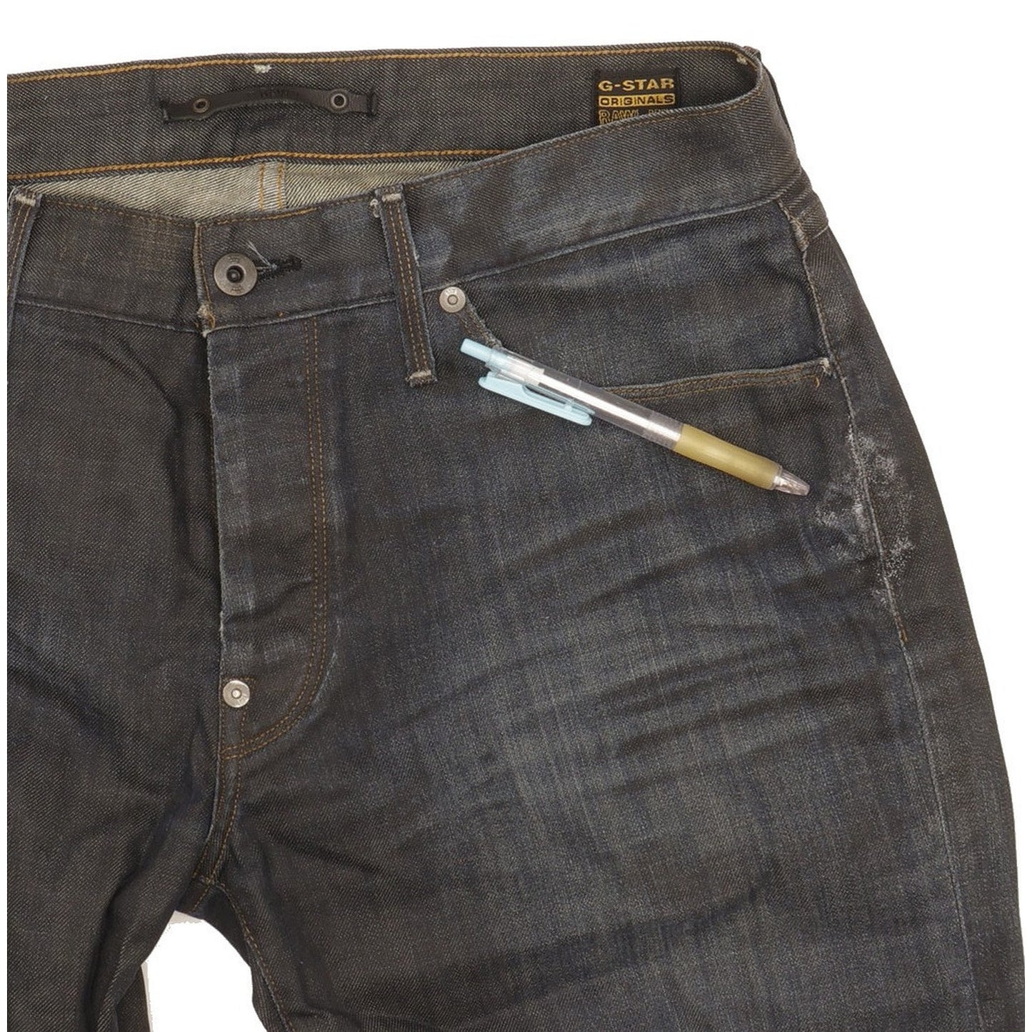 G-Star Mc Arthur Men Navy Straight Regular Jeans W34 L34