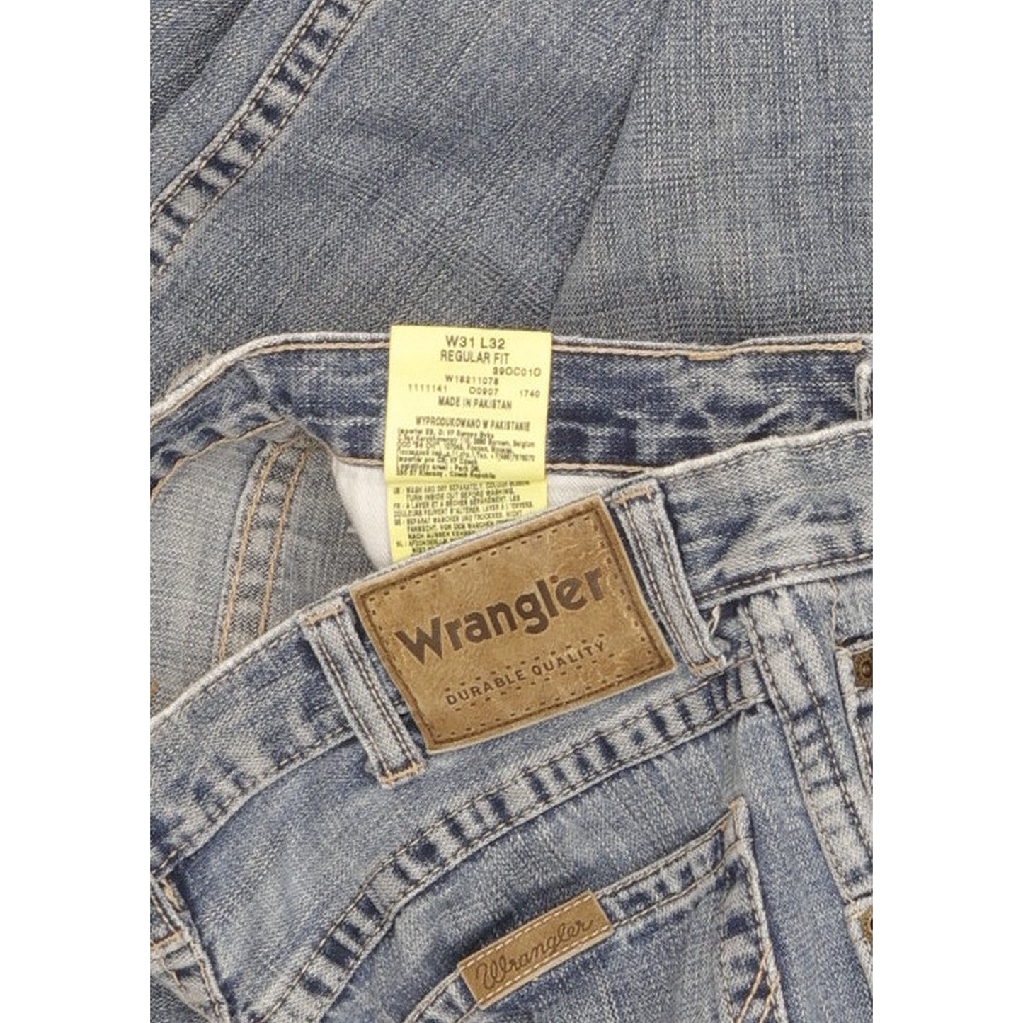 Wrangler Durable Quality Men Blue Straight Regular Jeans W30 L31
