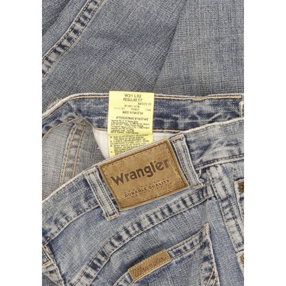 Wrangler Durable Quality Men Blue Straight Regular Jeans W30 L31