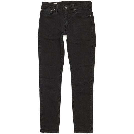 Levi's 512 Men Black Tapered Slim Stretch Jeans W31 L32