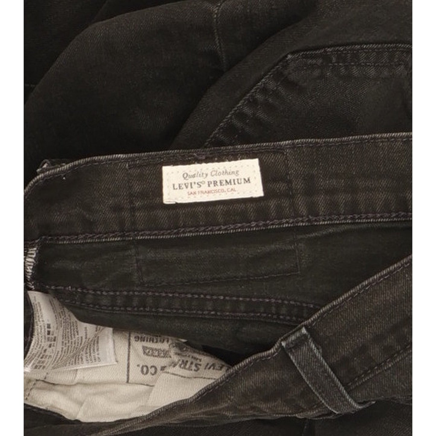 Levi's 512 Men Black Tapered Slim Stretch Jeans W31 L32