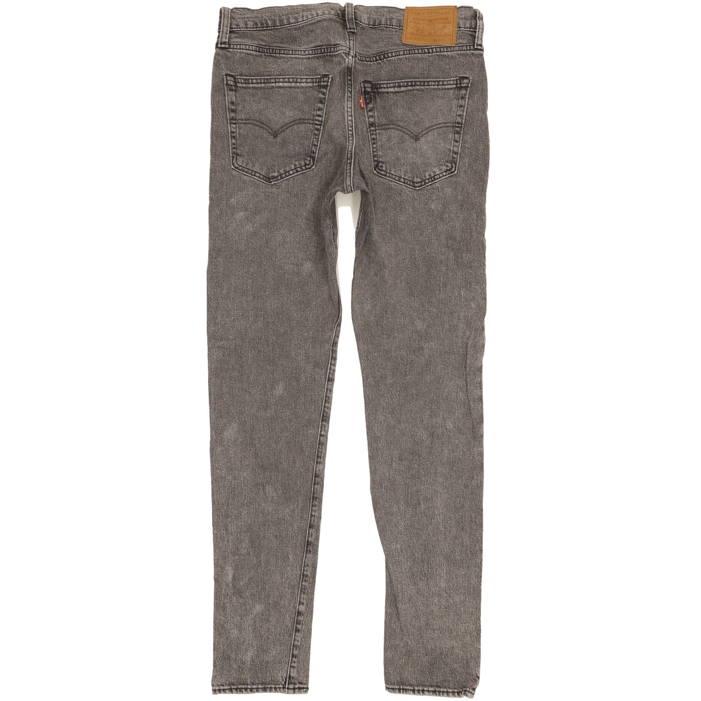 Levi's 512 Men Grey Straight Slim Stretch Jeans W31 L33