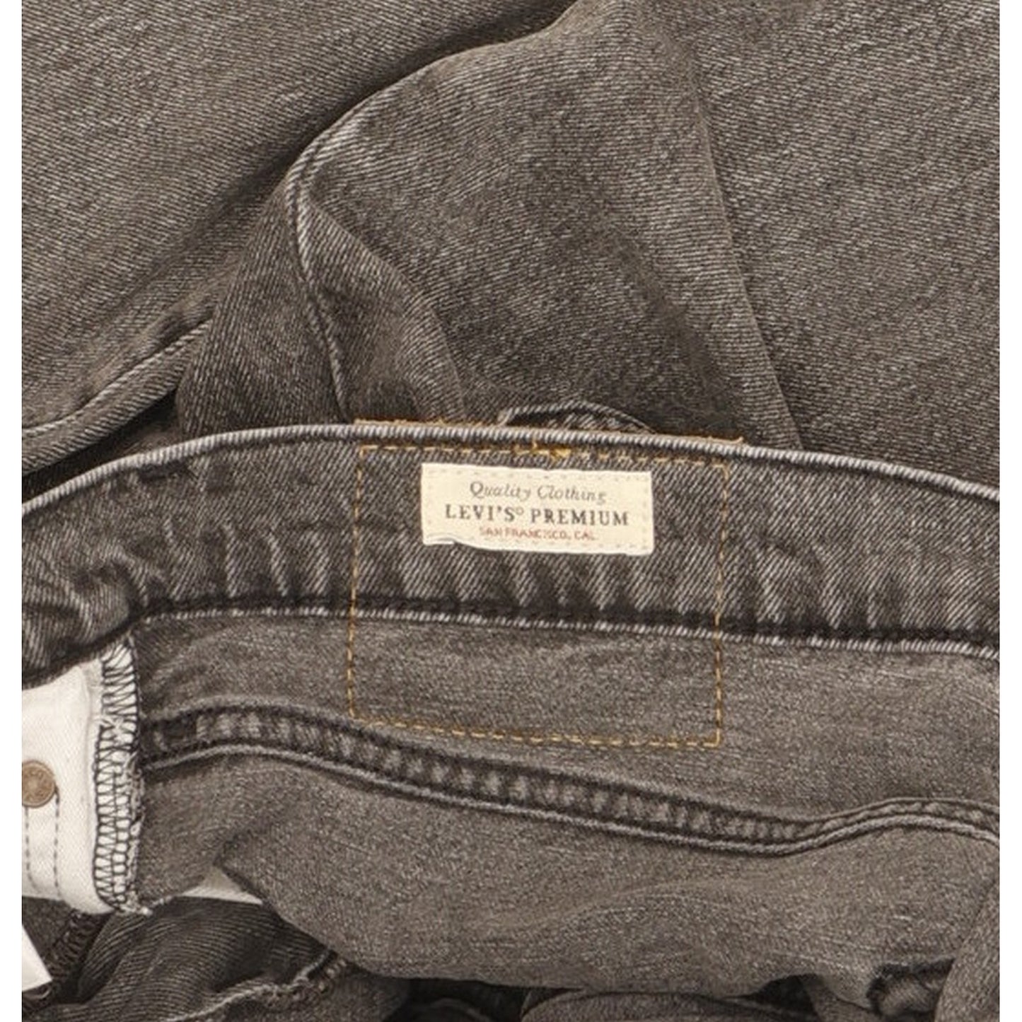 Levi's 512 Men Grey Straight Slim Stretch Jeans W31 L33