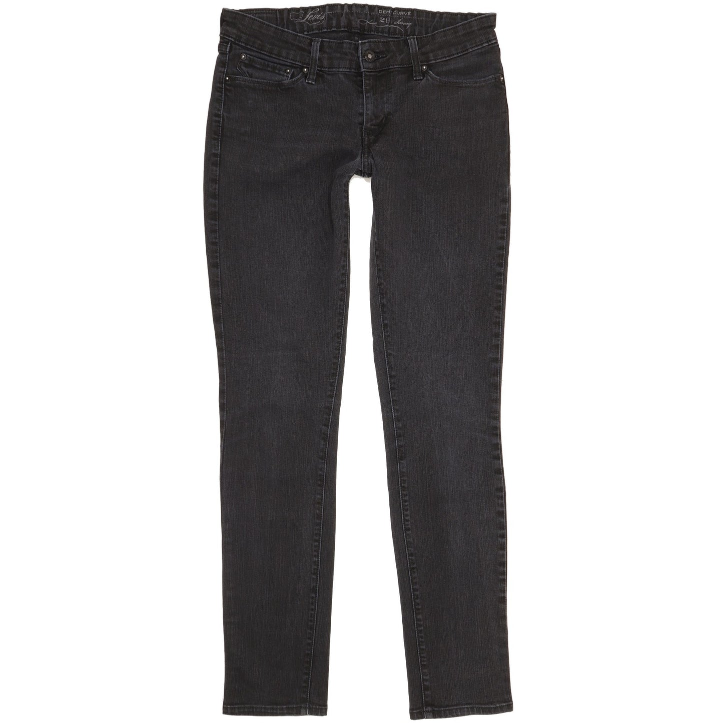 Levi's Demi Curve Women Black Skinny Slim Stretch Jeans W29 L31