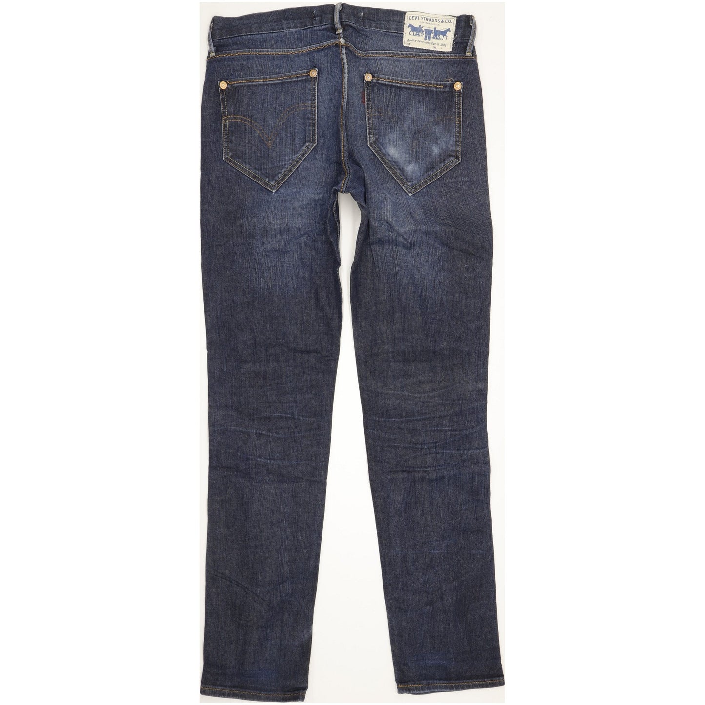 Levi's 519 Men Blue Straight Slim Stretch Jeans W34 L33