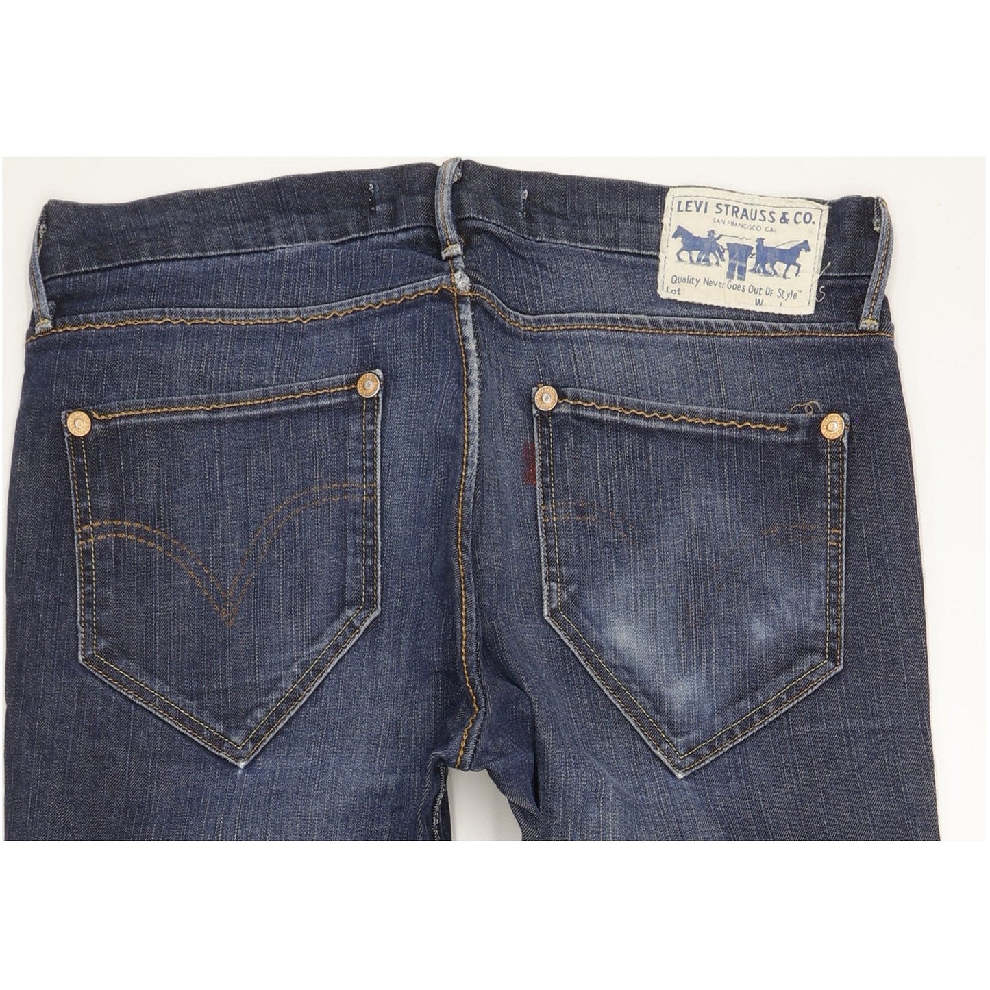 Levi's 519 Men Blue Straight Slim Stretch Jeans W34 L33