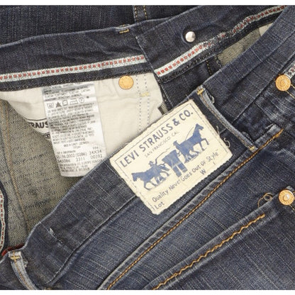 Levi's 519 Men Blue Straight Slim Stretch Jeans W34 L33