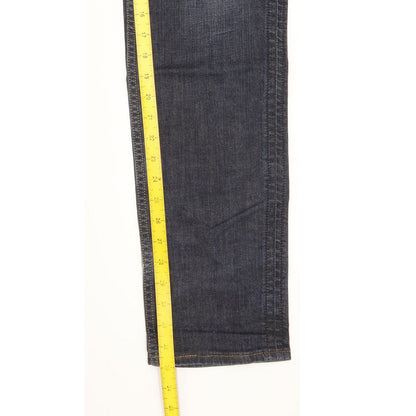 Levi's 519 Men Blue Straight Slim Stretch Jeans W34 L33