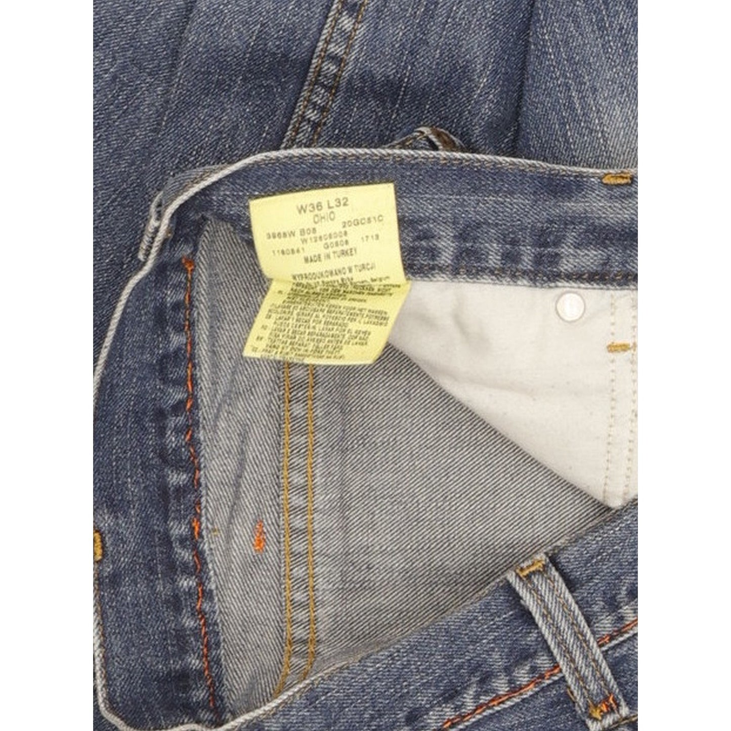 Wrangler Ohio Men Blue Straight Regular Jeans W36 L32