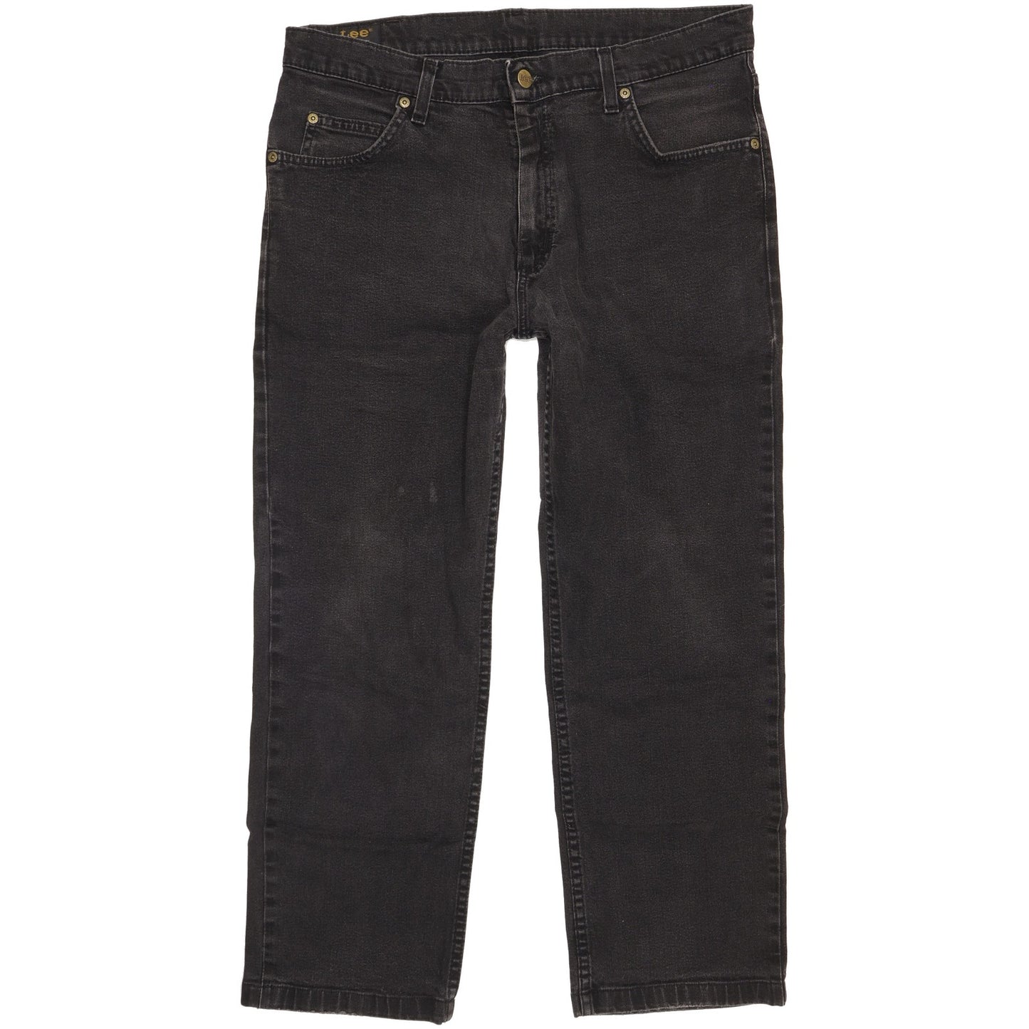 Lee Brooklyn Men Black Straight Regular Stretch Jeans W36 L27