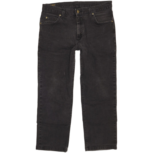 Lee Brooklyn Men Black Straight Regular Stretch Jeans W36 L27