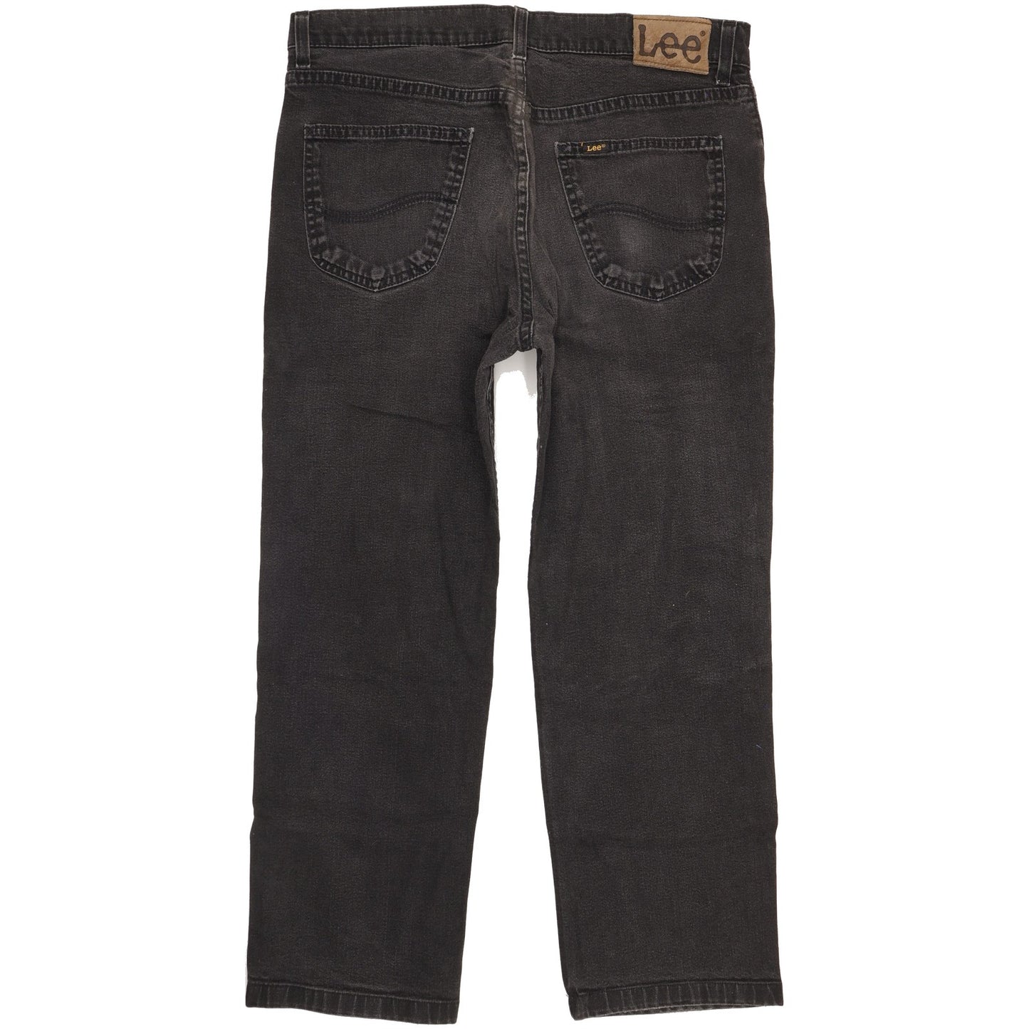 Lee Brooklyn Men Black Straight Regular Stretch Jeans W36 L27