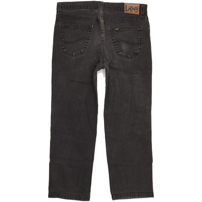 Lee Brooklyn Men Black Straight Regular Stretch Jeans W36 L27