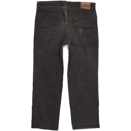 Lee Brooklyn Men Black Straight Regular Stretch Jeans W36 L27