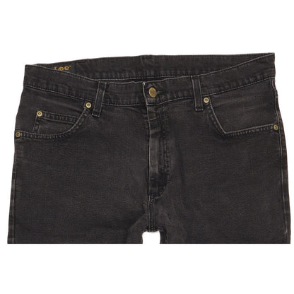 Lee Brooklyn Men Black Straight Regular Stretch Jeans W36 L27