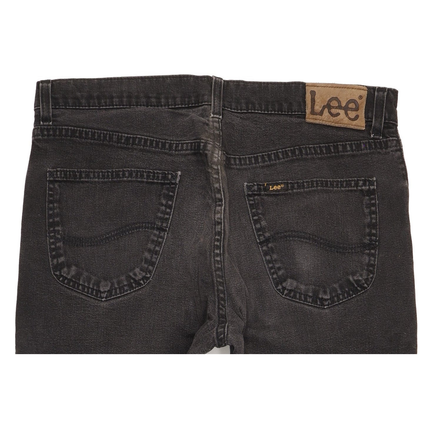 Lee Brooklyn Men Black Straight Regular Stretch Jeans W36 L27