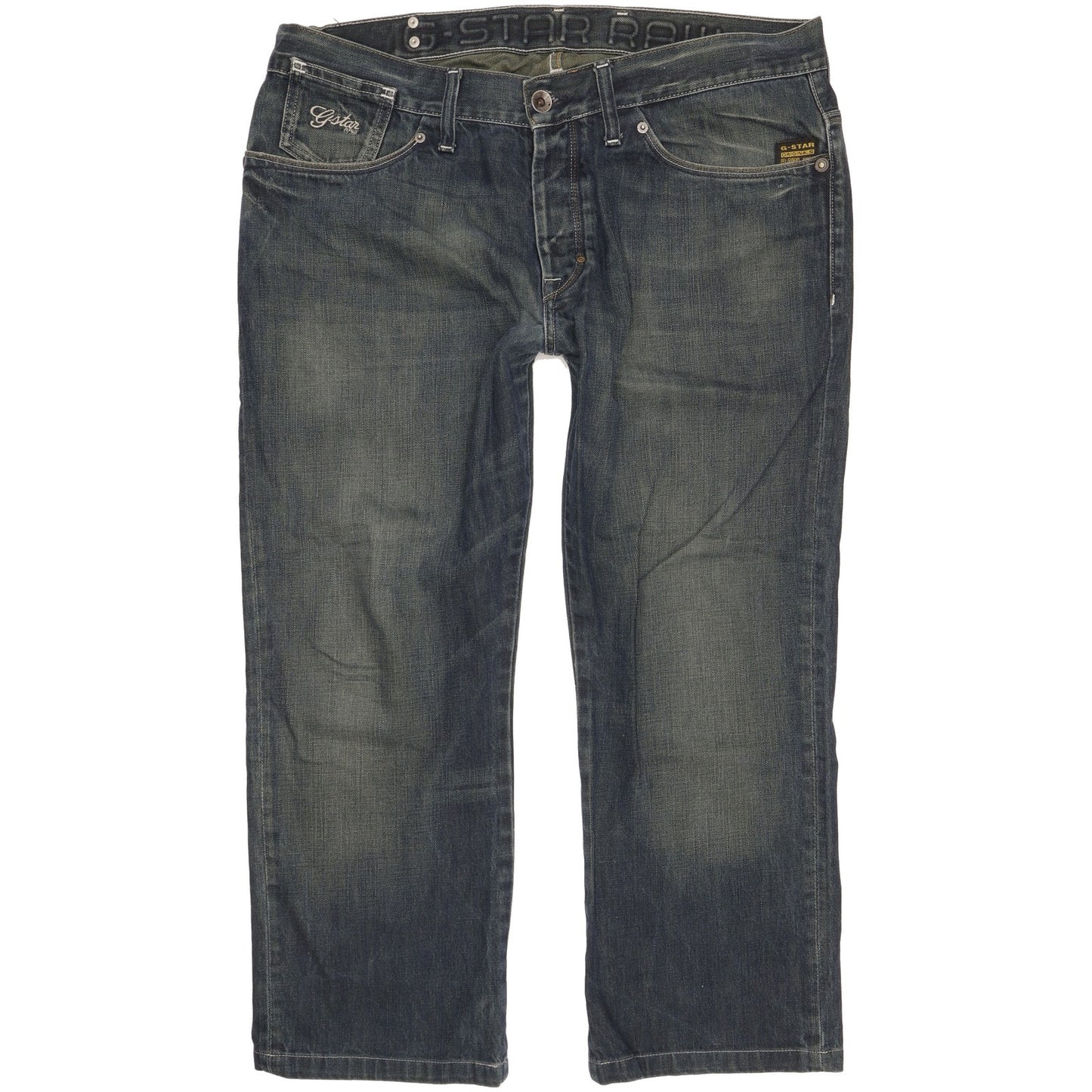 G-Star Men Blue Straight Regular Jeans W36 L26