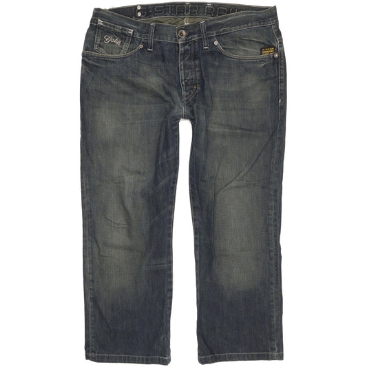 G-Star Men Blue Straight Regular Jeans W36 L26