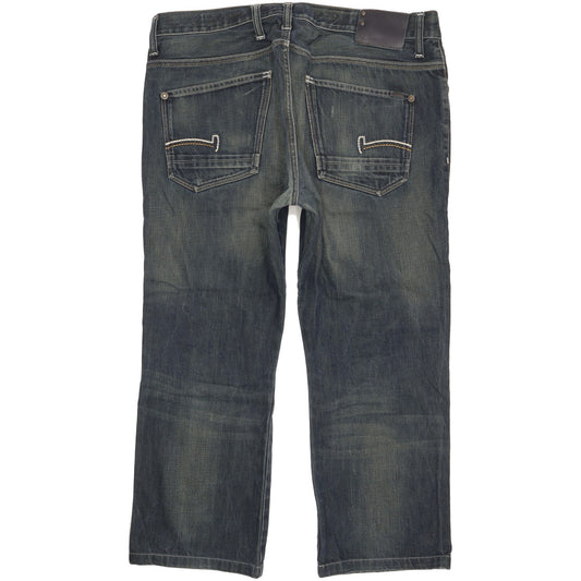G-Star Men Blue Straight Regular Jeans W36 L26