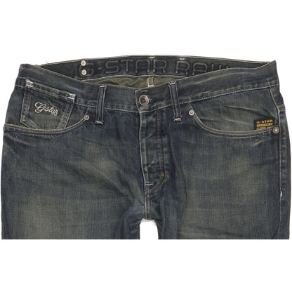 G-Star Men Blue Straight Regular Jeans W36 L26