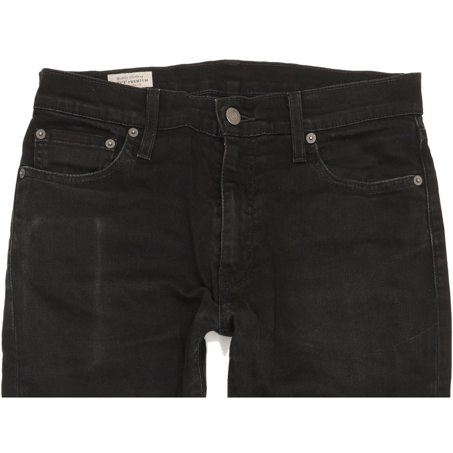 Levi's 512 Men Black Tapered Slim Stretch Jeans W30 L31