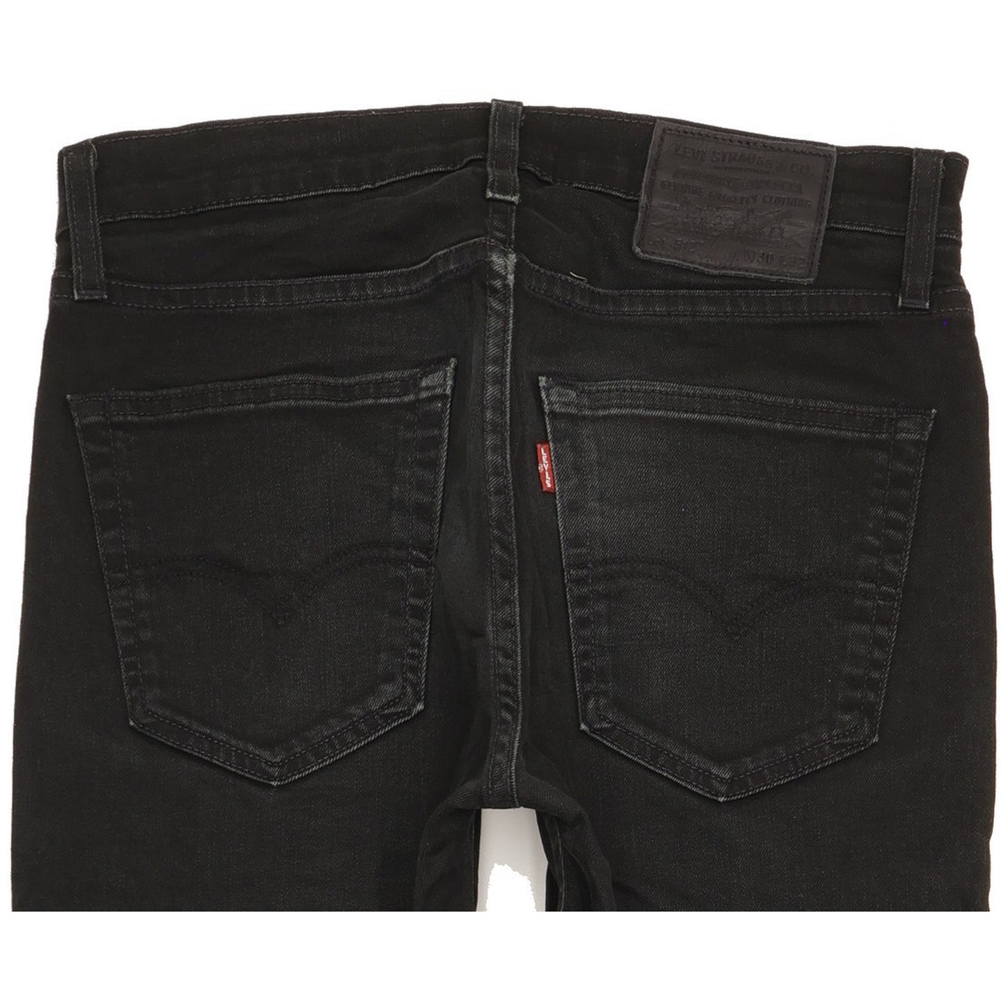 Levi's 512 Men Black Tapered Slim Stretch Jeans W30 L31