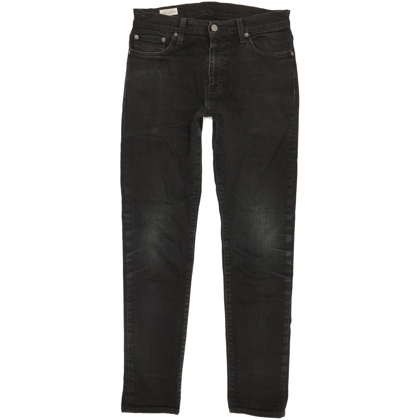 Levi's 512 Men Black Tapered Slim Stretch Jeans W30 L30