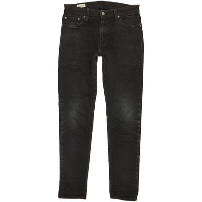 Levi's 512 Men Black Tapered Slim Stretch Jeans W30 L30