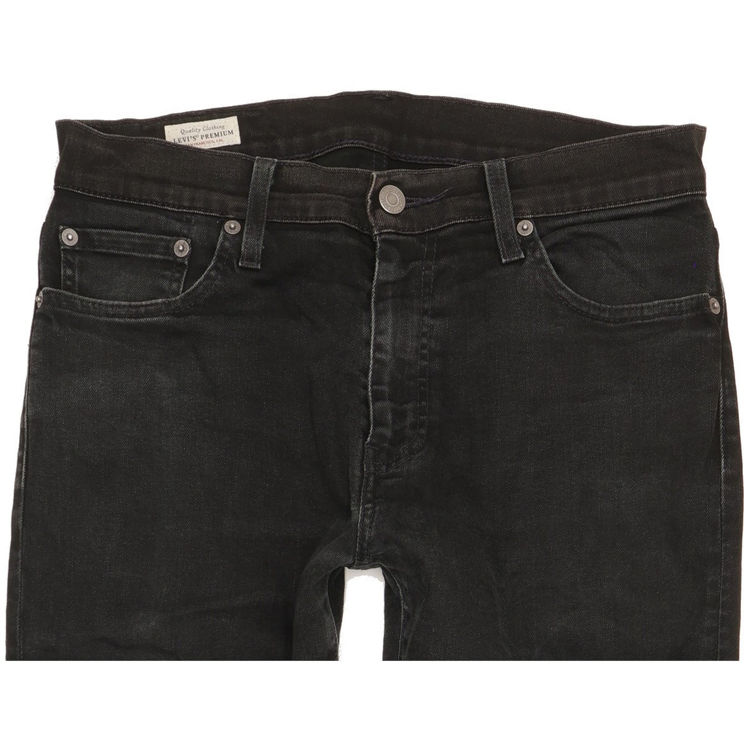 Levi's 512 Men Black Tapered Slim Stretch Jeans W30 L30