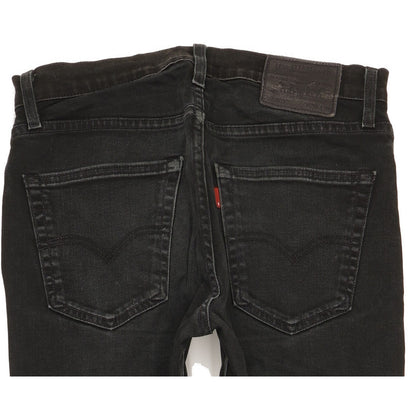 Levi's 512 Men Black Tapered Slim Stretch Jeans W30 L30