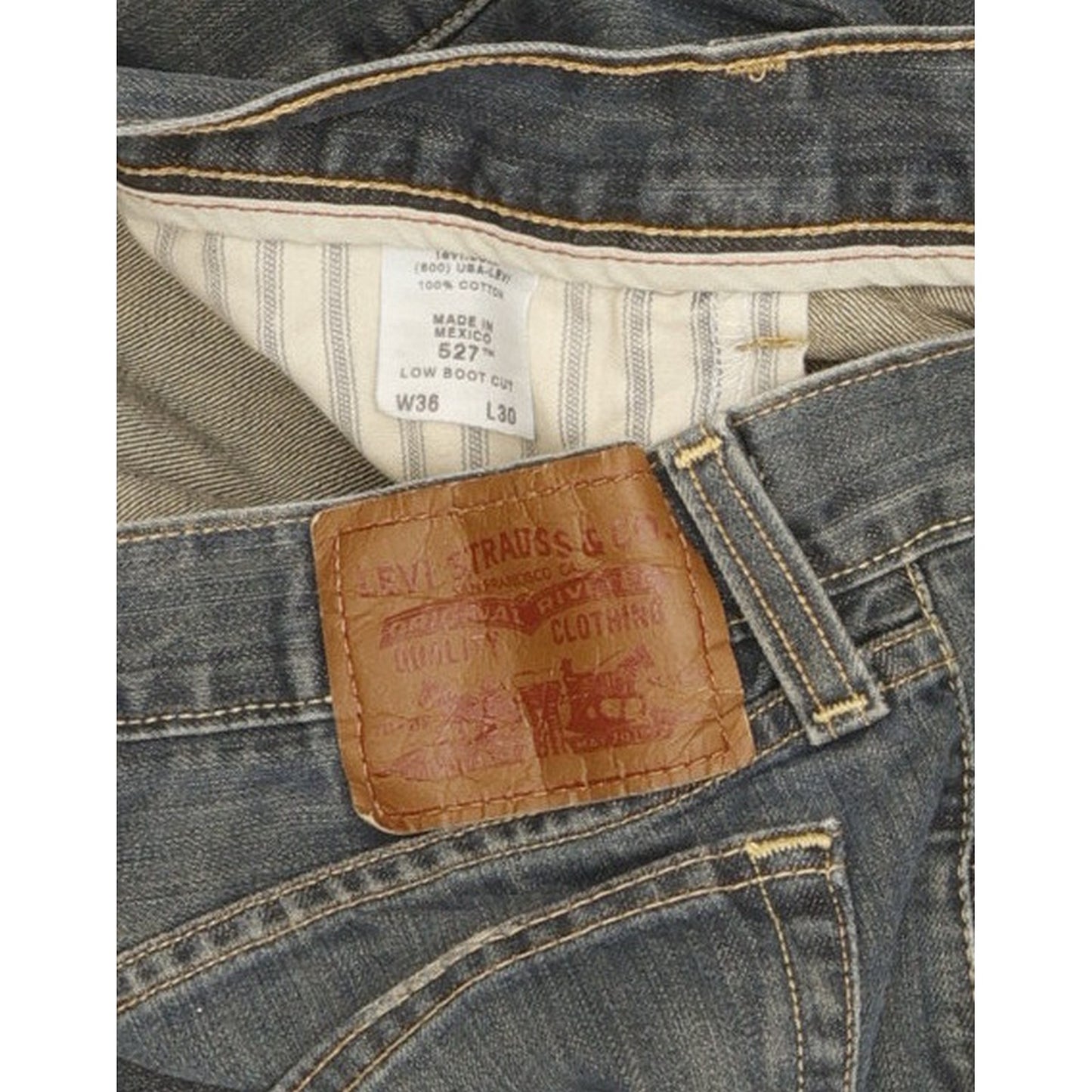 Levi's 527 Men Blue Straight Regular Jeans W36 L30
