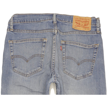 Levi's 511 Men Blue Straight Slim Jeans W32 L27