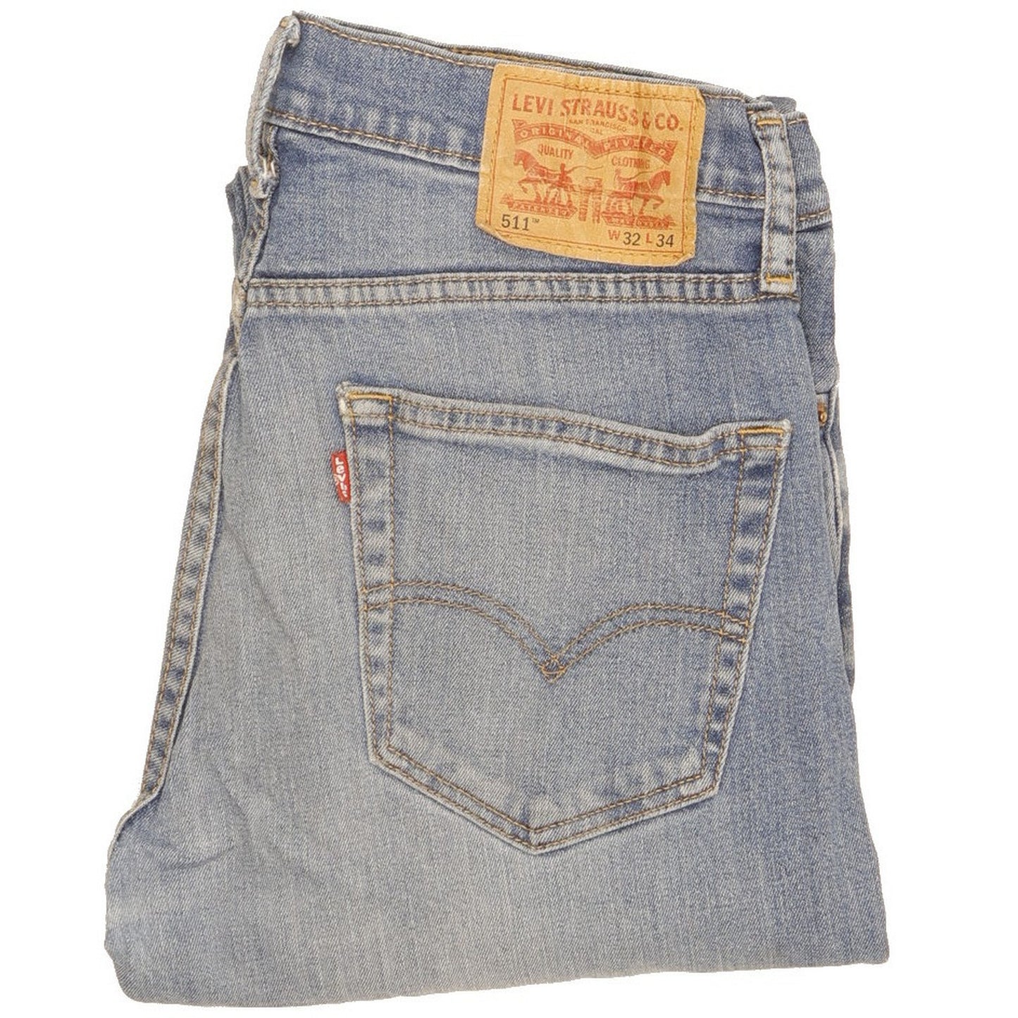 Levi's 511 Men Blue Straight Slim Jeans W32 L27
