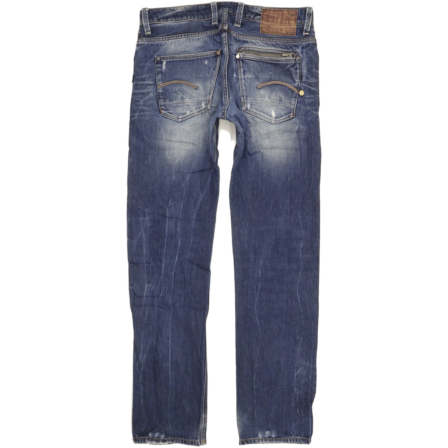 G-Star Attacc Men Blue Straight Regular Jeans W33 L34