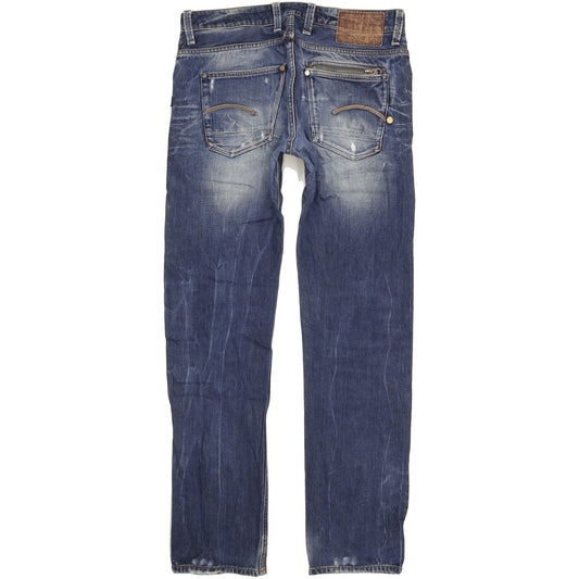 G-Star Attacc Men Blue Straight Regular Jeans W33 L34